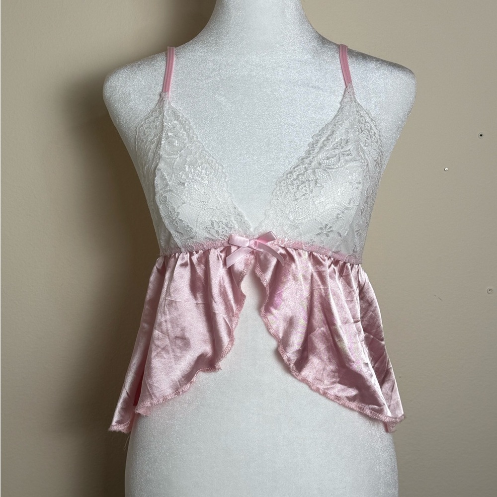 Elegant Pink Lace Women’s Intimate Top